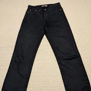 Levi's wedgie straight jeans. Size 27. Black.